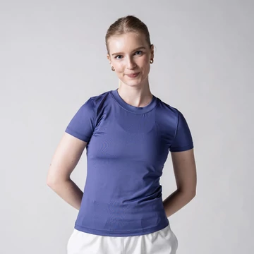 Joola Club női rövid ujjú sportpóló pickleballhoz – technikai légáteresztő felső elölnézet